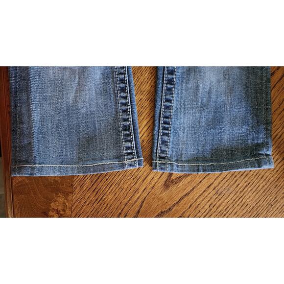 Miss Me JE5864BR rhinestones studs embroidered distressed Boot Capri size 26 EU - Picture 8 of 11